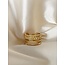 'Nore' Ring Gold - Edelstahl (verstellbar)