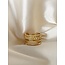 'Nore' ring gold - stainless steel (adjustable)