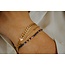 Bracciale di foglie Gold - Teel inossidabile