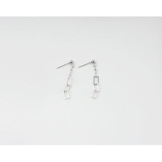 'Babette' earrings silver - stainless steel