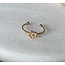 Daisy Twist Ring Gold - Stainless Steel (adjustable)