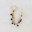 Double Earring 'Kari' Black - Acciaio inossidabile (1 PC)