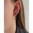 Boucles d'oreilles 'Jaipur' marron/vert - acier inoxydable