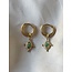 'J'Jaipur' earrings Dark Green - stainless steel