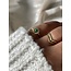 Alice 'Ring Green Natural Stone - Acero inoxidable (ajustable)