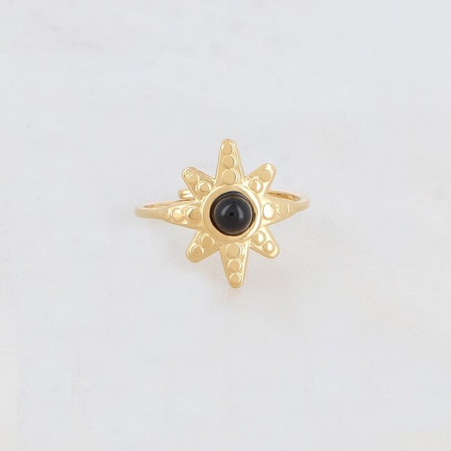 Black Star 'Ring Gold - Acero inoxidable (ajustable)