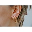 Boucles d'oreilles 'Mon Soleil' or - acier inoxydable