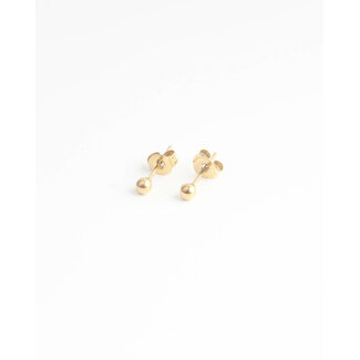 Gold Dot Studs - stainless steel