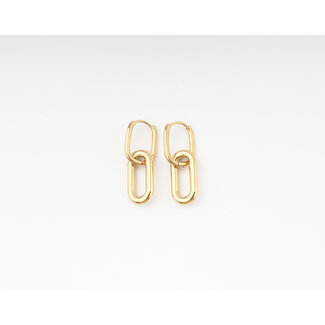 'Rica' earrings gold - stainless steel