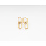 'Rica' earrings gold - stainless steel