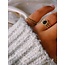 Ring 'Menthe' Gold Schwarzer Achat - Edelstahl (verstellbar)