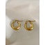 'Dolce' earrings gold 1.2 CM stainless steel