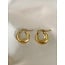 'Dolce' earrings gold 1.2 CM stainless steel