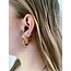 Boucles d'oreilles 'Dolce' dorées 1,2 CM acier inoxydable