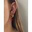 Boucles d'oreilles 'Dolce' dorées 1,2 CM acier inoxydable