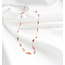 'Sophia' Necklace Natural Stones Pink- Stainless Steel