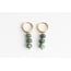 'Yvette' Rocky Green Earrings gold - stainless steel