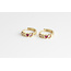 Pendientes Zonne 'Zirkonia Hoop- Gold chapado en