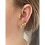 Zirkonia Heart Earrings - Gold Plated