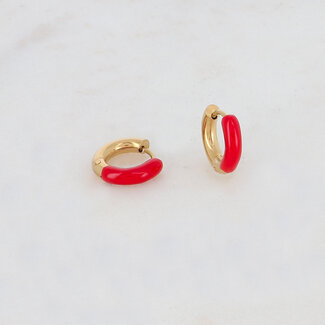 'Happy times' earrings Red - stainless steel