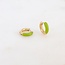 Boucles d'oreilles 'Happy times' Vert pomme - acier inoxydable