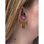 "Eva" Boucles d'Oreilles Or Orange - Acier Inoxydable