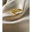 'Remi' ring gold - stainless steel (adjustable)