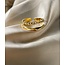 'Remi' ring gold - stainless steel (verstelbaar)