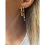 Strass Rainbow earrings gold - stainless steel