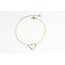 Heart Bracelet Gold - stainless steel