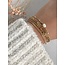 4-layer bracelet 'Eloise' Pearl  - stainless s
