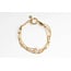 4-layer bracelet 'Eloise' Pearl  - stainless s