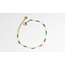 'Sophia' bracelet natural ocean blue stones - stainelss steel