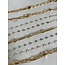 Bracelet 'Sophia' pierres blanches naturelles - acier inoxydable