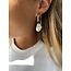 Strass Rainbow earrings gold - stainless steel