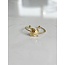 'Celine' ring gold - stainless steel (adjustable)