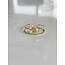 'Alicia' ring gold - stainless steel (adjustable)