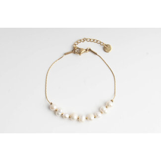 'SWEET PEARLS' BRACELET - STAINLESS STEEL