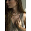 Collier 'toujours ensemble' or - acier inoxydable