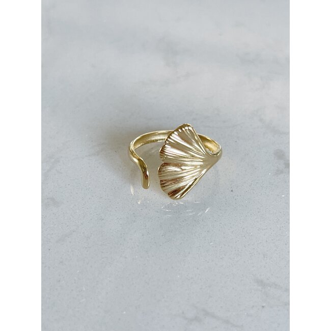 'CLAIRE' RING GOLD - STAINLESS STEEL (VERSTELBAAR)