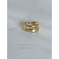 'BAILEY' RING GOLD - STAINLESS STEEL (ADJUSTABLE)