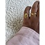 'JEANIQUE' RING GOLD - STAINLESS STEEL (ADJUSTABLE)