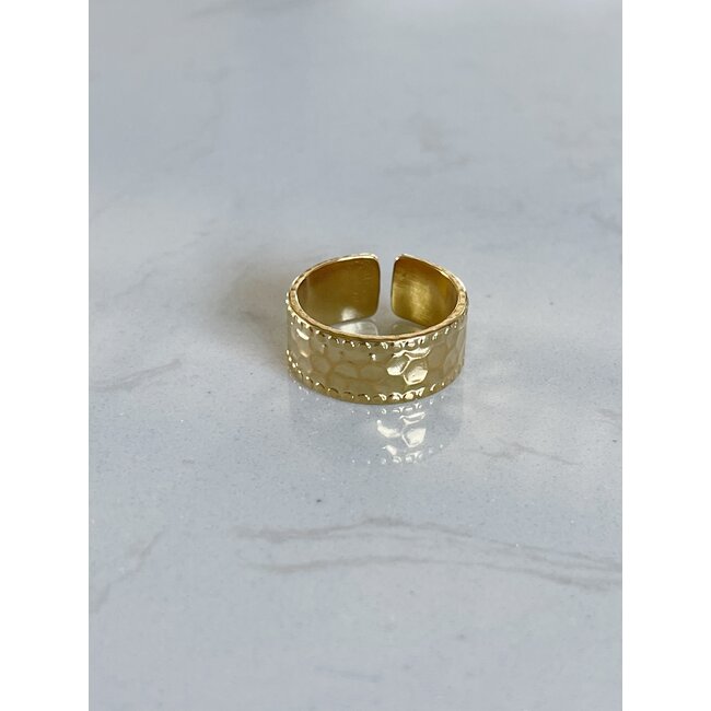 'JANE' RING GOLD - STAINLESS STEEL (ADJUSTABLE)