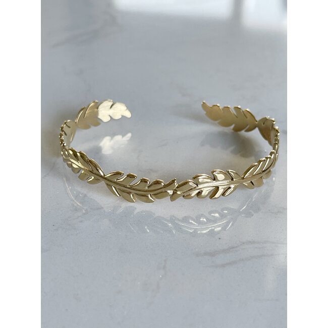 'FLORA' BRACELET GOLD - STAINLESS STEEL