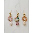 'Amalfi' earrings multicolor - stainless steel