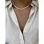 100% Real Fresh water pearl necklace -stainless steel
