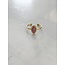 Lindy 'Ring Pink Natural Stone - Acciaio inossidabile (regolabile)