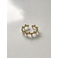 Anillo 'Mariella' oro - acero inoxidable (ajustable)