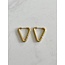 Small Triangle Hoops Gold - Stainless steel