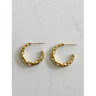 'Ella' earrings gold - stainless steel